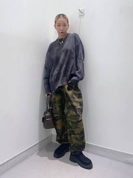 「FOREVER 21（フォーエバー トゥエンティーワン）のアイテム（ネックレス）」を使った、umeさん（レディース・163cm）の秋コーディネート