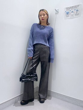 「FOREVER 21（フォーエバー トゥエンティーワン）のアイテム（ネックレス）」を使った、umeさん（レディース・163cm）の冬コーディネート