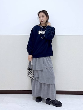 「LEPSIM（レプシィム）のアイテム（サンダル）」を使った、umeさん（レディース・163cm）の秋コーディネート