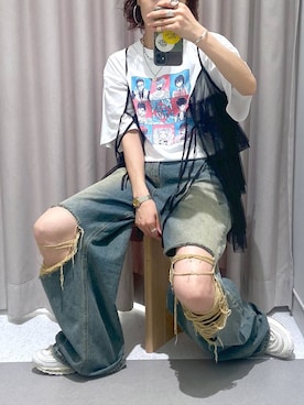 「アイテム（その他トップス）」を使った、umeさん（レディース・163cm・20代）の夏コーディネート