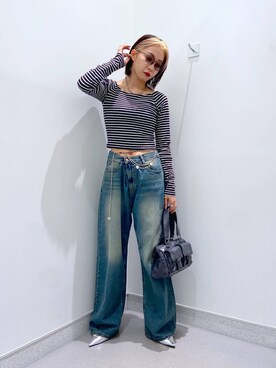 「FOREVER 21（フォーエバー トゥエンティーワン）のアイテム（ネックレス）」を使った、umeさん（レディース・163cm）の夏コーディネート