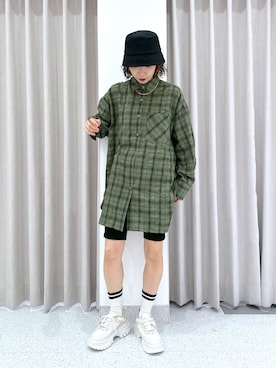 「リアルバイ」｜「アイテム（アクセサリー）」を使った、umeさん（レディース・163cm）の夏コーディネート