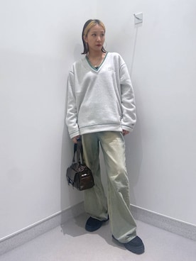 「アイテム（スウェット）」を使った、umeさん（レディース・163cm・20代）の秋コーディネート