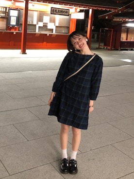 「POU DOU DOU（プードゥドゥ）のアイテム（ワンピース/ドレス）」を使った、ききさん（レディース・161cm）の秋コーディネート