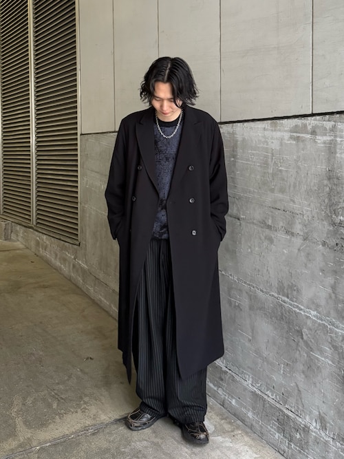ダブルブレストスプリングロングコート（チェスターコート）｜Lui's