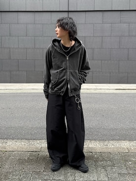 「ITTI（イッチ）のアイテム」を使った、みやざきさん（メンズ・178cm）の春コーディネート