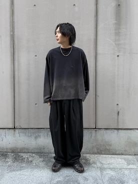 「Lui's（ルイス）のアイテム（トップス）」を使った、みやざきさん（メンズ・178cm）の春コーディネート