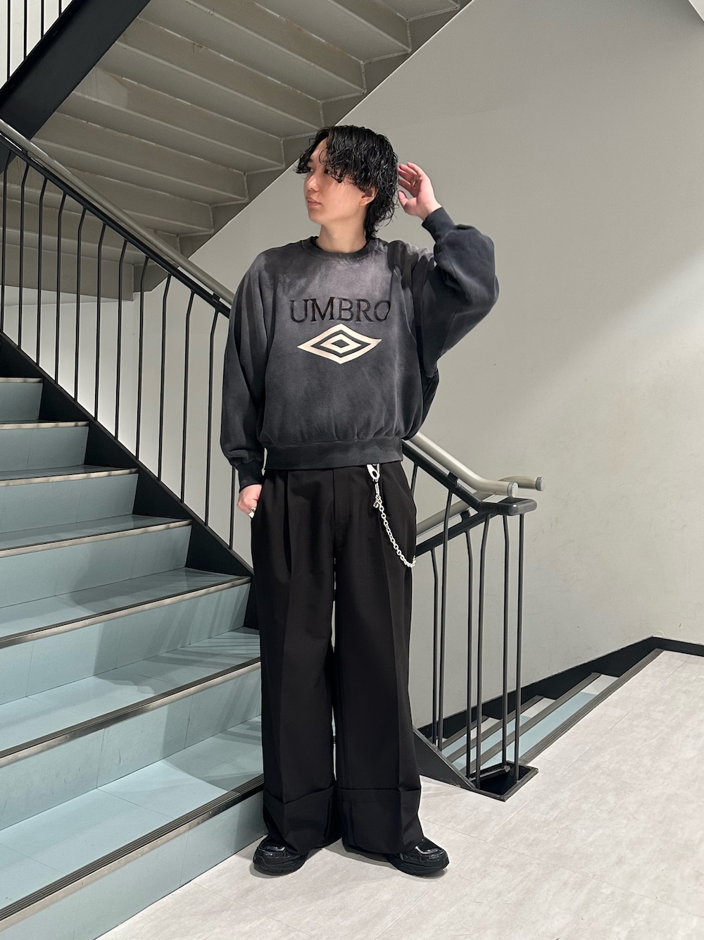 【UMBRO/アンブロ×Lui’s】ピグメント クルーネック スウェット UMBRO/アンブロ×Lui's】ピグメントクルーネックスウェット