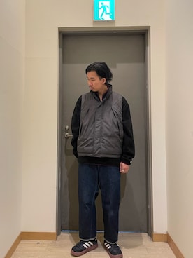 「アイテム（スウェット）」を使った、ケンゾウさん（メンズ・175cm・30代）の冬コーディネート