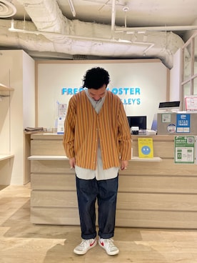 「シャツカーディガン」｜ケンゾウさん（メンズ・175cm）の春コーディネート