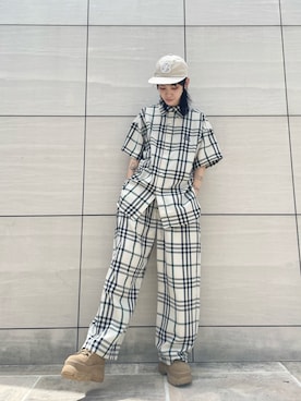 「BlackEyePatch（ブラックアイパッチ）のアイテム」を使った、Hikaru Shimizuさん（レディース・165cm）の夏コーディネート