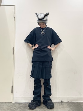 「Chica（チカ）のアイテム」を使った、Hikaru Shimizuさん（レディース・165cm）の夏コーディネート
