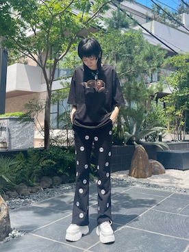 「Chica（チカ）のアイテム」を使った、Hikaru Shimizuさん（レディース・165cm）の夏コーディネート