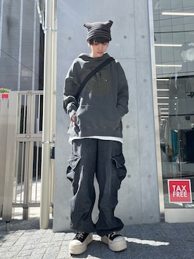 「L.H.P（エルエイチピー）のアイテム」を使った、Hikaru Shimizuさん（レディース・165cm）の春コーディネート