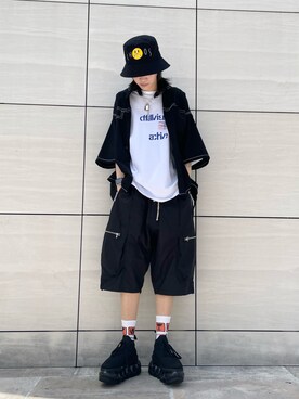 「A4A（エーフォーエー）のアイテム」を使った、Hikaru Shimizuさん（レディース・165cm）の春コーディネート