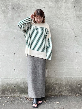 「DISCOAT（ディスコート）のアイテム（ブーツ）」を使った、CHIHIROさん（レディース・160cm）の秋コーディネート