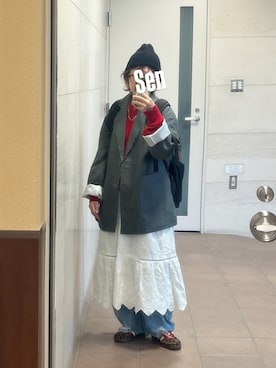 「アイテム（テーラードジャケット）」を使った、せんちゃんさん（レディース・150cm）の秋コーディネート