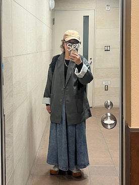 「厚底スニーカー」｜せんちゃんさん（レディース・150cm）の秋コーディネート