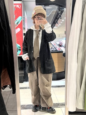 「アイテム（テーラードジャケット）」を使った、せんちゃんさん（レディース・150cm）の秋コーディネート