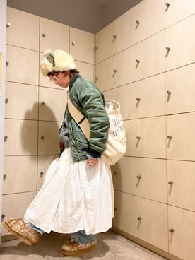 「INTER FACTORY（インターファクトリー）のアイテム」を使った、せんちゃんさん（レディース・150cm）の冬コーディネート