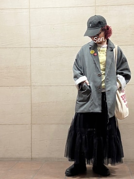 「PUBLUX（パブリュクス）のアイテム」を使った、せんちゃんさん（レディース・150cm）の春コーディネート