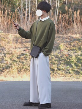 「INTER FACTORY（インターファクトリー）のアイテム（スウェット）」を使った、DAISUKE.さん（メンズ・177cm）の春コーディネート