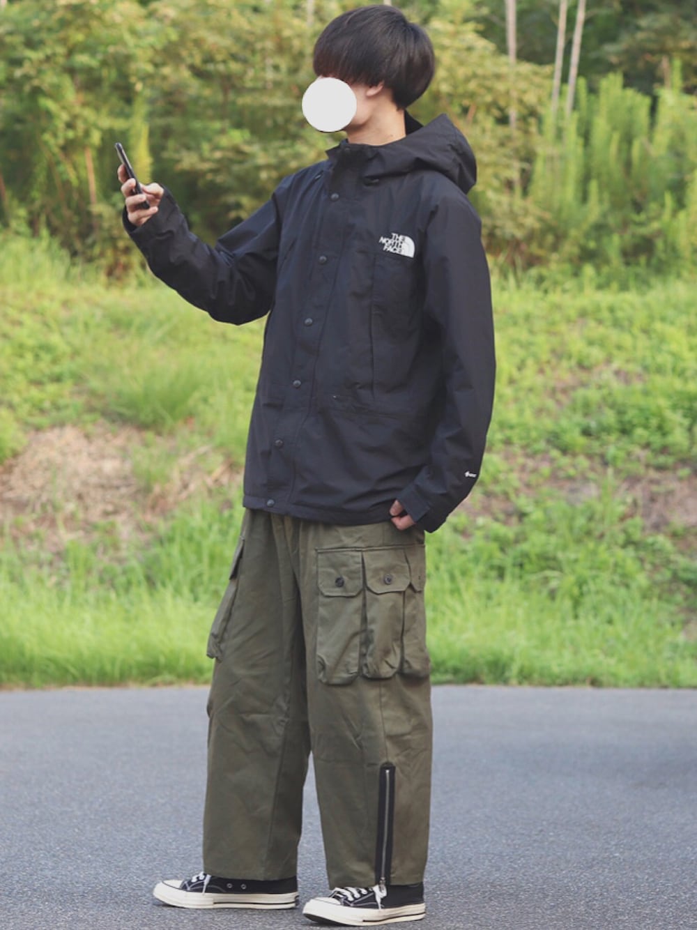 DAISUKE.｜THE NORTH FACEのマウンテンパーカーを使ったコーディネート
