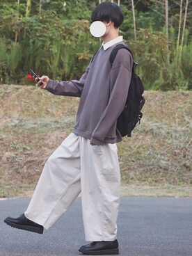 「INTER FACTORY（インターファクトリー）のファッションインフルエンサー DAISUKE - シャークソールチロリアンレザーシューズ　made in INTER FACTORY（ドレスシューズ）」を使った、DAISUKE.さん（メンズ・177cm）の秋コーディネート