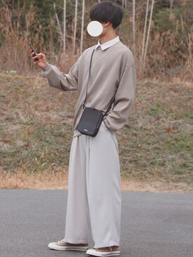 「INTER FACTORY（インターファクトリー）のアイテム（スウェット）」を使った、DAISUKE.さん（メンズ・177cm）の春コーディネート