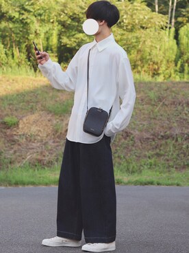 「YOUNG&OLSEN The DRYGOODS STORE（ヤングアンドオルセン）のアイテム（スニーカー）」を使った、DAISUKE.さん（メンズ・177cm）の夏コーディネート