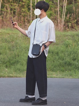 「INTER FACTORY（インターファクトリー）のアイテム（トップス）」を使った、DAISUKE.さん（メンズ・177cm）の春コーディネート