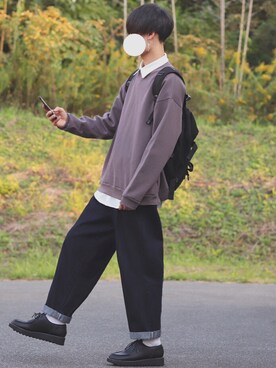 「INTER FACTORY（インターファクトリー）のアイテム（シューズ）」を使った、DAISUKE.さん（メンズ・177cm）の春コーディネート