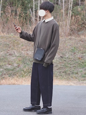 「Paraboot（パラブーツ）の＜Paraboot（パラブーツ）＞ CHAMBORD/シャンボード（ドレスシューズ）」を使った、DAISUKE.さん（メンズ・177cm）の春コーディネート