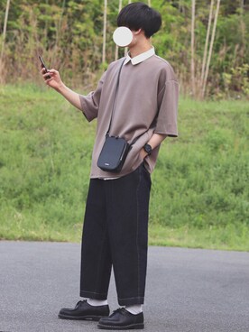 「Paraboot（パラブーツ）の＜Paraboot（パラブーツ）＞ CHAMBORD/シャンボード（ドレスシューズ）」を使った、DAISUKE.さん（メンズ・177cm）の夏コーディネート