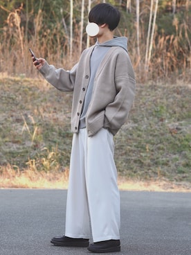 「INTER FACTORY（インターファクトリー）のアイテム（シューズ）」を使った、DAISUKE.さん（メンズ・177cm）の冬コーディネート