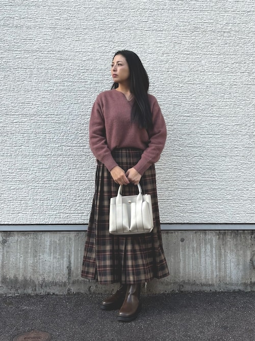 セール】ラクーンキーネックニット（ニット/セーター）｜ITEMS