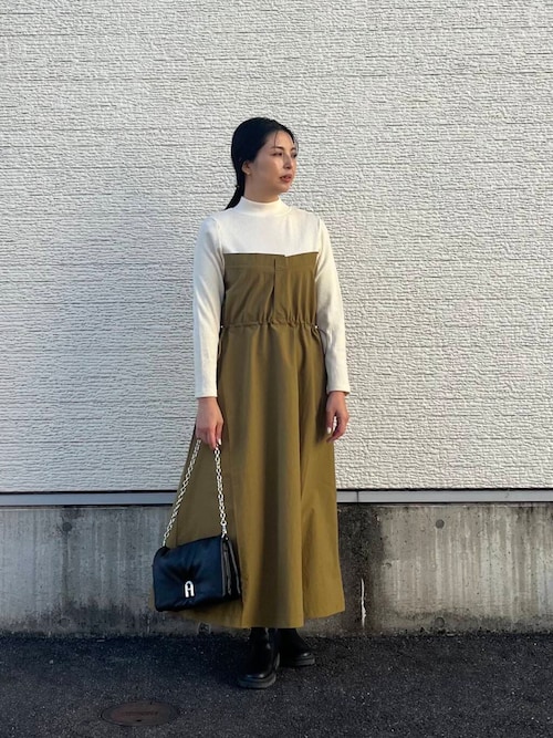 セール】リブドッキングナイロンワンピース（ワンピース）｜ITEMS