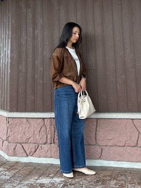 「アイテム（ブルゾン）」を使った、はやしさん（レディース・161cm）の夏コーディネート