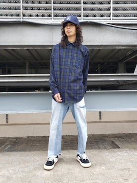 「black eye patch」｜にしおさん（メンズ・180cm）の秋コーディネート
