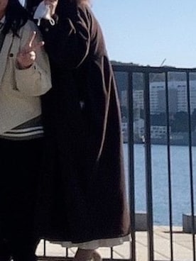 「mystic（ミスティック）のアイテム（その他アウター）」を使った、あやのさん（レディース・157cm）の冬コーディネート
