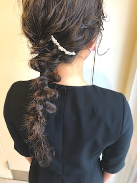 「ANEMONE（アネモネ）のアイテム（その他ヘアアクセサリー）」を使った、ｺﾈﾘさん（レディース・157cm）の春コーディネート