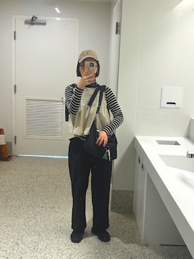 「アイテム（タンクトップ）」を使った、ｺﾈﾘさん（レディース・160cm）の冬コーディネート