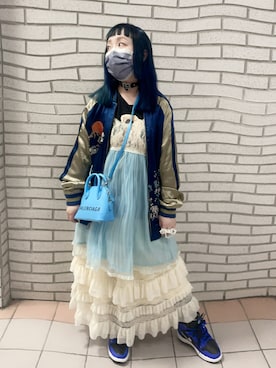 「Balanciagaのアイテム」を使った、cindyさん（レディース・148cm）の春コーディネート