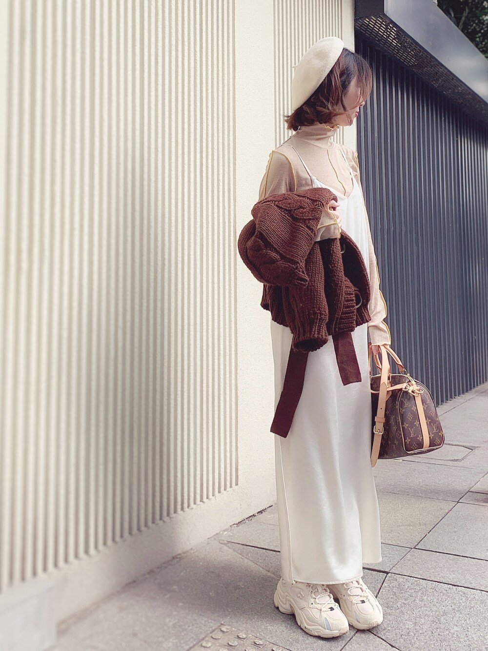 Chico（チコ）の「サテンサイドスリットキャミワンピース（ワンピース