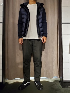 「EMMETI（エンメティ）のアイテム」を使った、keitaさん（メンズ・177cm）の秋コーディネート