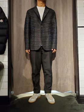 「BOB（ボブ）のアイテム（テーラードジャケット）」を使った、keitaさん（メンズ・177cm）の秋コーディネート