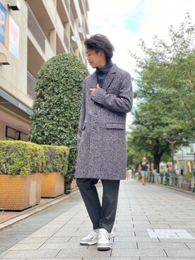 「HERNO（ヘルノ）のアイテム」を使った、motohisaさん（メンズ・176cm）の秋コーディネート