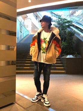 「ROYAL FLASH（ロイヤルフラッシュ）のアイテム（ブルゾン）」を使った、motohisaさん（メンズ・176cm）の冬コーディネート
