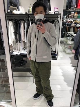 「muta（ムータ）のアイテム（ブルゾン）」を使った、motohisaさん（メンズ・176cm）の冬コーディネート