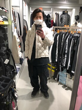 「ISAMU KATAYAMA BACKLASH（イサムカタヤマバックラッシュ）のアイテム（ジャケット/アウター）」を使った、motohisaさん（メンズ・176cm）の冬コーディネート